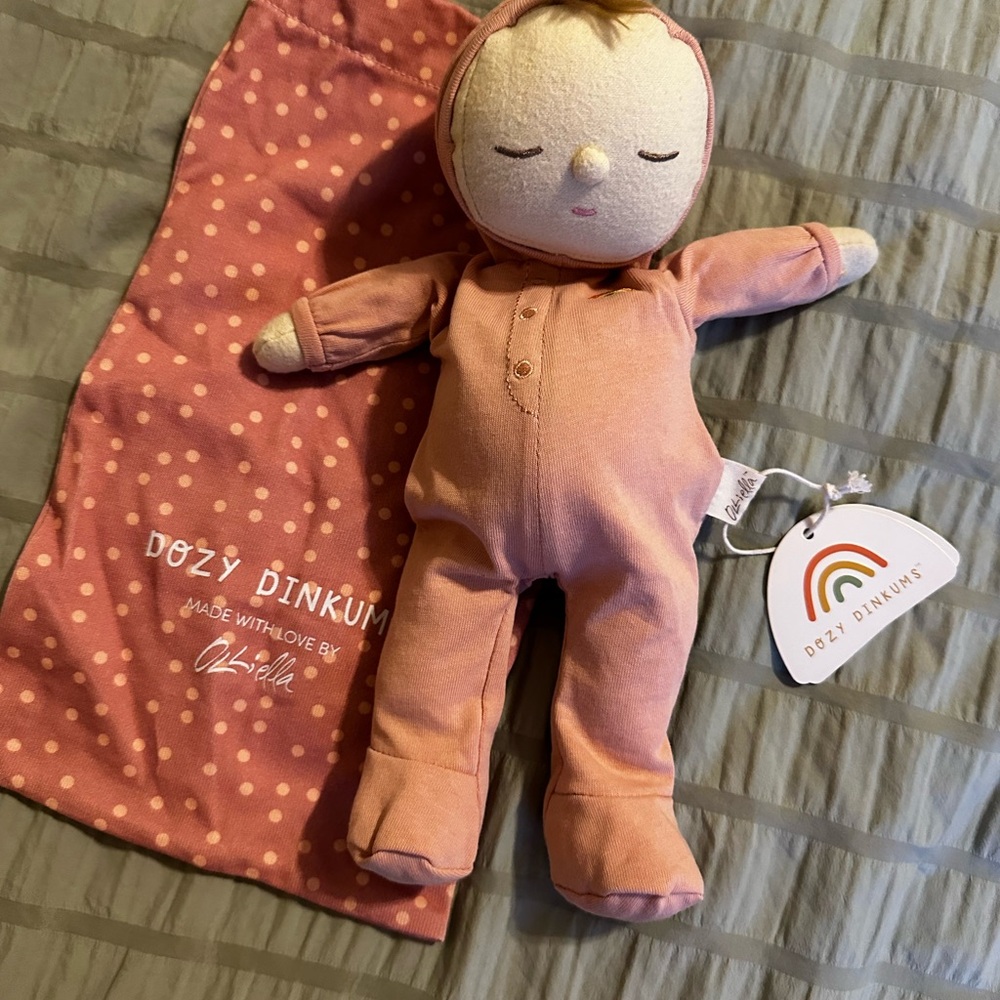 Dozy Dinkums Pink Sleepy Doll Plush by